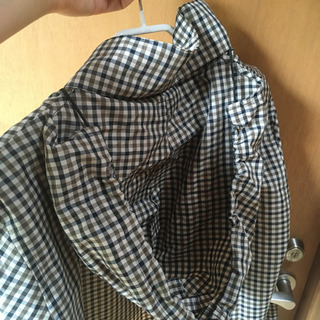 レインコート　チェック柄　Lサイズ（男女兼用？）の画像