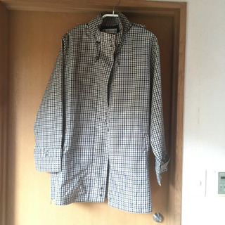 レインコート　チェック柄　Lサイズ（男女兼用？）