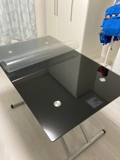 ニトリ ダイニングテーブル 昇降式 強化ガラス