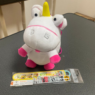 本日のみ　minionsのお箸とユニコーンのがま口人形　無料🤗