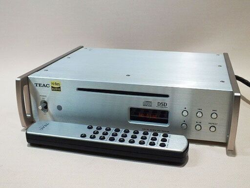 【苫小牧バナナ】TEAC/ティアック Referenceシリーズ DSD/PCM ハイレゾ音源再生対応 CDプレーヤー PD-501HR シルバー 動作OK♪