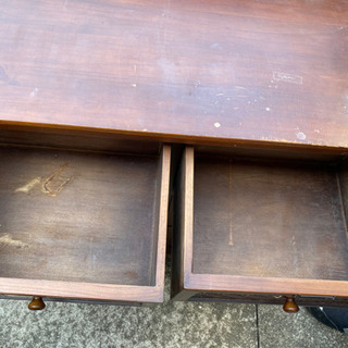 【中古品】和風木製収納棚　9マスの画像