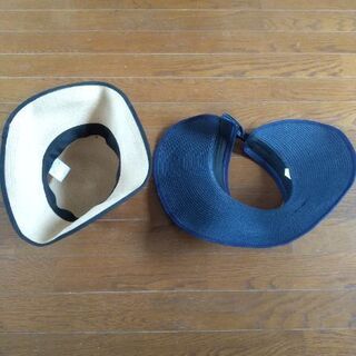 日差し帽子　2個（未使用品）の画像