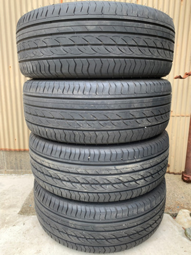 値下げ！215/55R17 wedsアルミ タイヤバリ山 30エスティマに