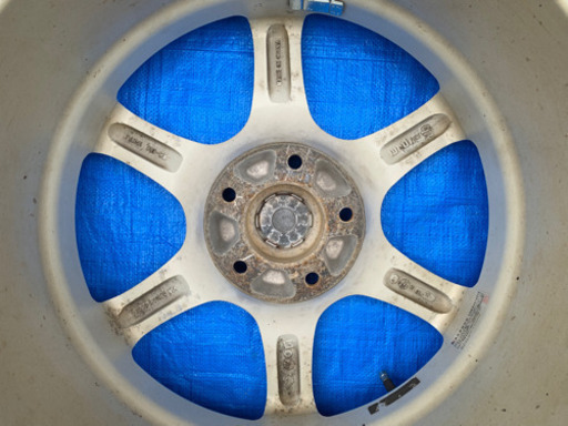 値下げ！215/55R17 wedsアルミ タイヤバリ山 30エスティマに