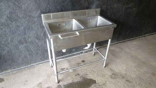 maruzen マルゼン BS2-094 2槽シンクブリームシリーズ シンク 流し台 バックガード有 厨房機器 ステンレス素材 札幌 リサイクル ゴリラへ花束 南区 澄川
