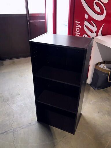 ブラウン　カラーボックス　420×300×880　家具　収納　3段