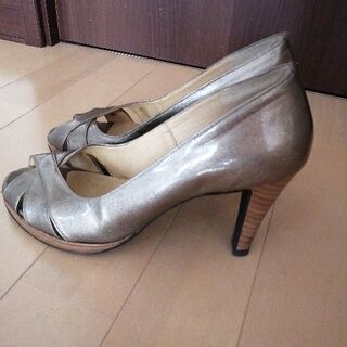 ESPERANZA  オープントゥパンプス　24.5cmの画像