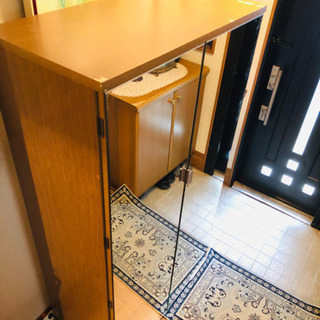 【美品】無料　購入時5万円強　多目的チェスト◆収納棚タンス90x45x165の画像