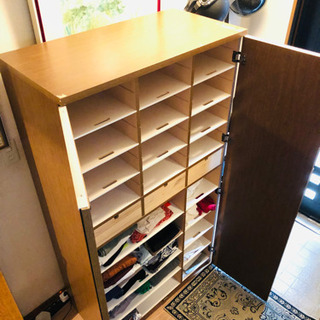 【美品】無料　購入時5万円強　多目的チェスト◆収納棚タンス90x45x165の画像