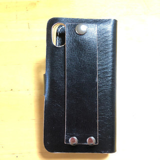 ［新品］［本革］iPhone X XS 手帳型 ケース ハンドメイド レザー クラフト 本革 ケースの画像
