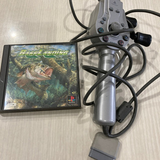 ソフト13本+釣りコン+プレステ2（ジャンク品）+コントローラーの画像