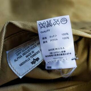 ALPHA INDUSTRIES　タンカースジャケット　MADE IN USAの画像