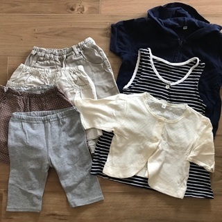 【値下】無印良品 MUJI 子供服7枚セット 100cm
