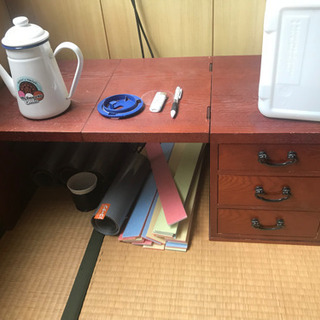 和家具　セット　机　文机　収納の画像