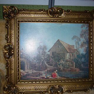 西洋風景画カプチ油彩２９Aイタリア