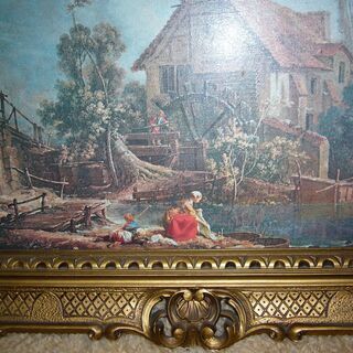 西洋風景画カプチ油彩２９Aイタリアの画像