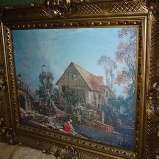 西洋風景画カプチ油彩２９Aイタリアの画像