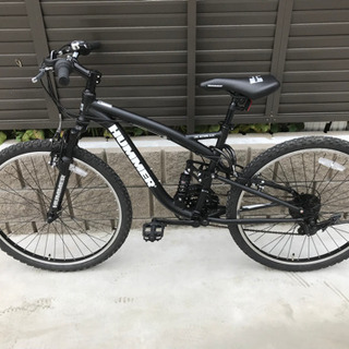 仙台市　ハマー　マウンテンバイク　MTB ブラック