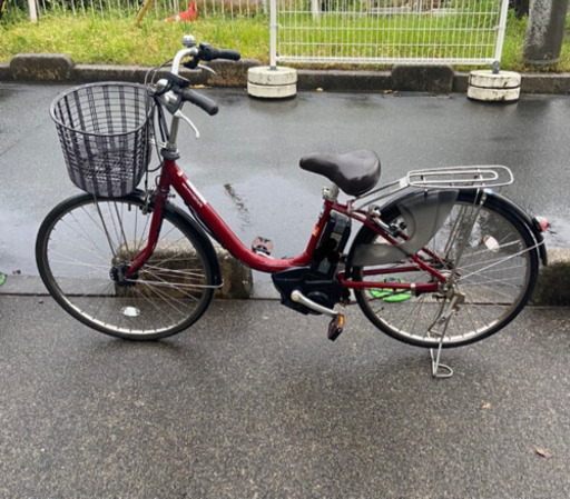 YAMAHA 電動自転車　26インチ  赤系カラー