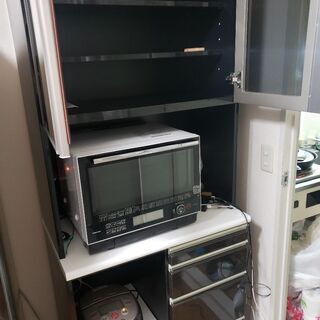 価格は応相談 サンモア　木目調　キッチンボード　食器棚　サイドボード　レンジボード