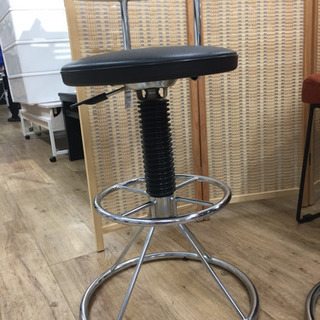 大和通商　カウンターチェアー１人掛け（ブラック）です。【トレファク東大阪店】の画像