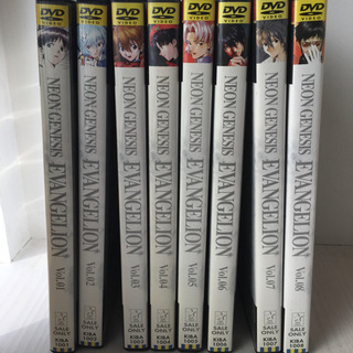 新世紀エヴァンゲリオン TVシリーズ　DVD1〜8、全８巻セットの画像
