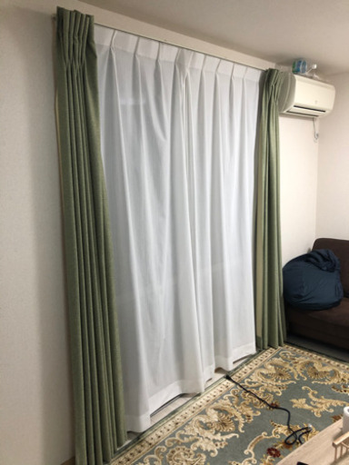 スミノエカーテン(遮光、レースセット)