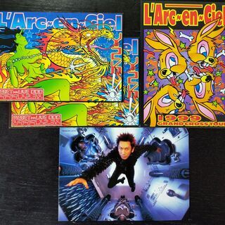 ラルク、布袋友康、宇多田ヒカル、冠二郎、ドリカムのADカード８枚セット