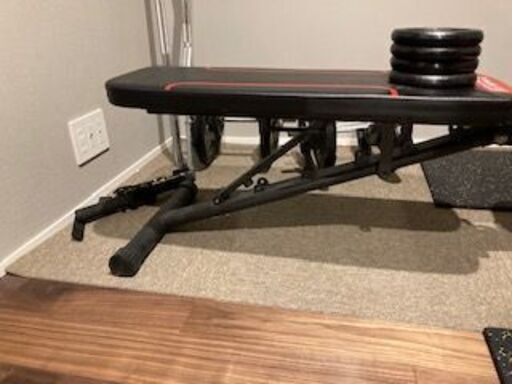 筋トレグッズ　一式　バーベル　ダンベル　ベンチ　バーベルサポート