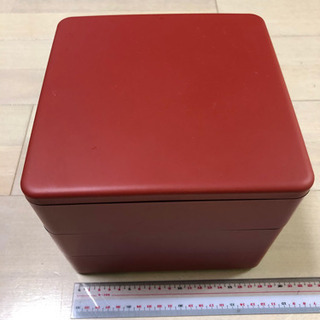 樹脂製3段重箱　約18cm角