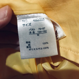 ⭐︎美品⭐︎イエローベージュのトレンチコート共布ベルト付の画像