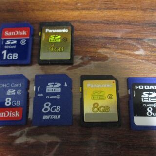 SDカード 8GBなど