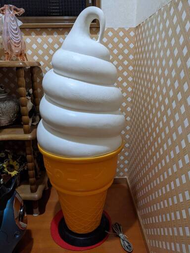 日世　ソフトクリームスタンド　看板