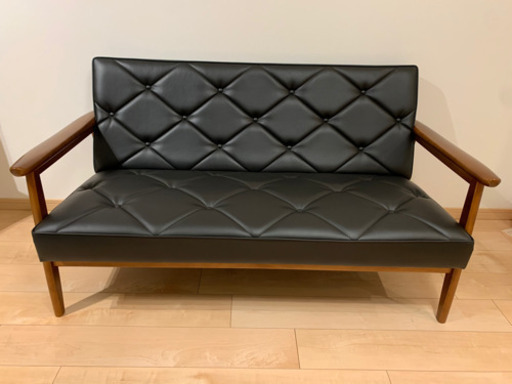 カリモク　長椅子　ソファー　2人掛け