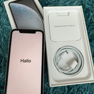 apple 丸の内購入iphonexr 128GB 白　アップルケア付　ほぼ新品