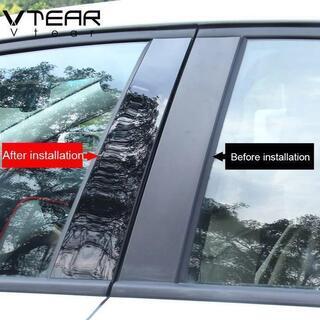 新品　トヨタ　TOYOTA　新型　現行型　RAV4   50系　ウインドウピラーパネル　光沢ブラック　10pcs　の画像