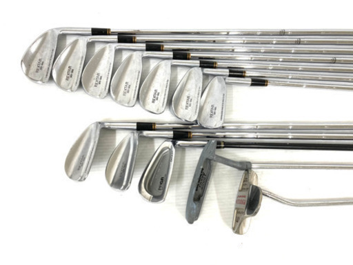 【SOLD OUT！】BRIDGESTONE等 ゴルフクラブ 全16本(本格ドライバー/パター 各2本含)セット＋ 純正バッグ付