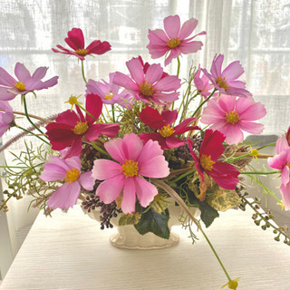 コスモス 造花 置物