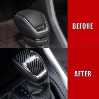 新品　トヨタ　TOYOTA　新型　現行型　RAV4   50系　カーボン調　シフトノブカバーの画像
