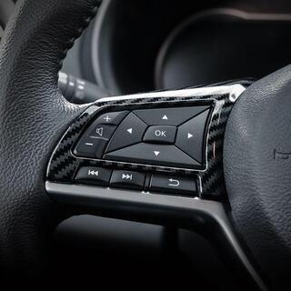 新品　日産エクストレイル　T32後期　ステアリング　スイッチパネル　カーボンタイプ　3P　X-TRAIL　NISSAN　ニッサンの画像