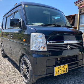 4wd スズキ エブリィワゴン da64w 黒