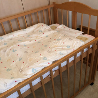 ベビーベッド&ベビー布団(予定者あり)の画像