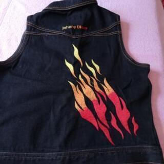未使用デニムベストの画像