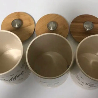 未使用品　おしゃれなキャニスター3個セットの画像