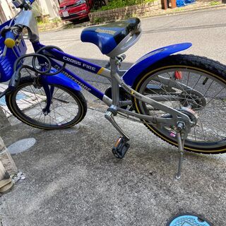 ブリジストン　子供用自転車　18インチ　男の子　補助輪ありの画像