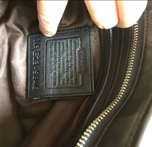 【最終値下げ】COACH レザーハンドバッグ黒 美品