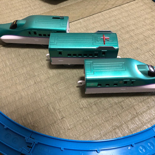（取引終了しました）プラレール（①マスコンはやぶさ②ベーシックレールセット）の画像