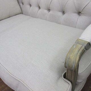 ss2412 サラグレース SGDラブソファ ナチュラルA ナチュラルリネン