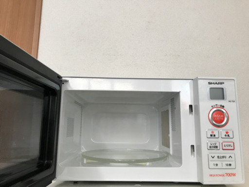 ?洗浄・動作済み。【電子レンジ】SHARP RE-TS3-W6・2018年製?